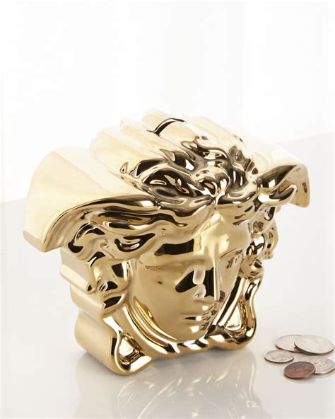 versace gold money box|Versace Break The Bank Money Box, Gold .